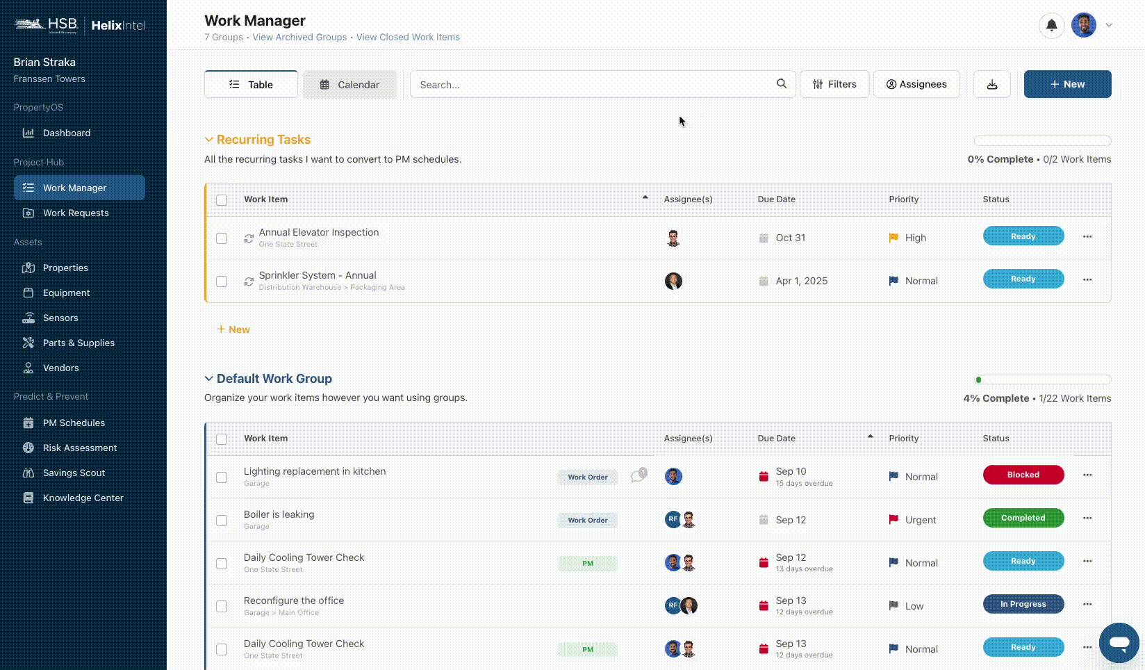GIF_ Converting a recurring task to PM schedule, Step 1.gif