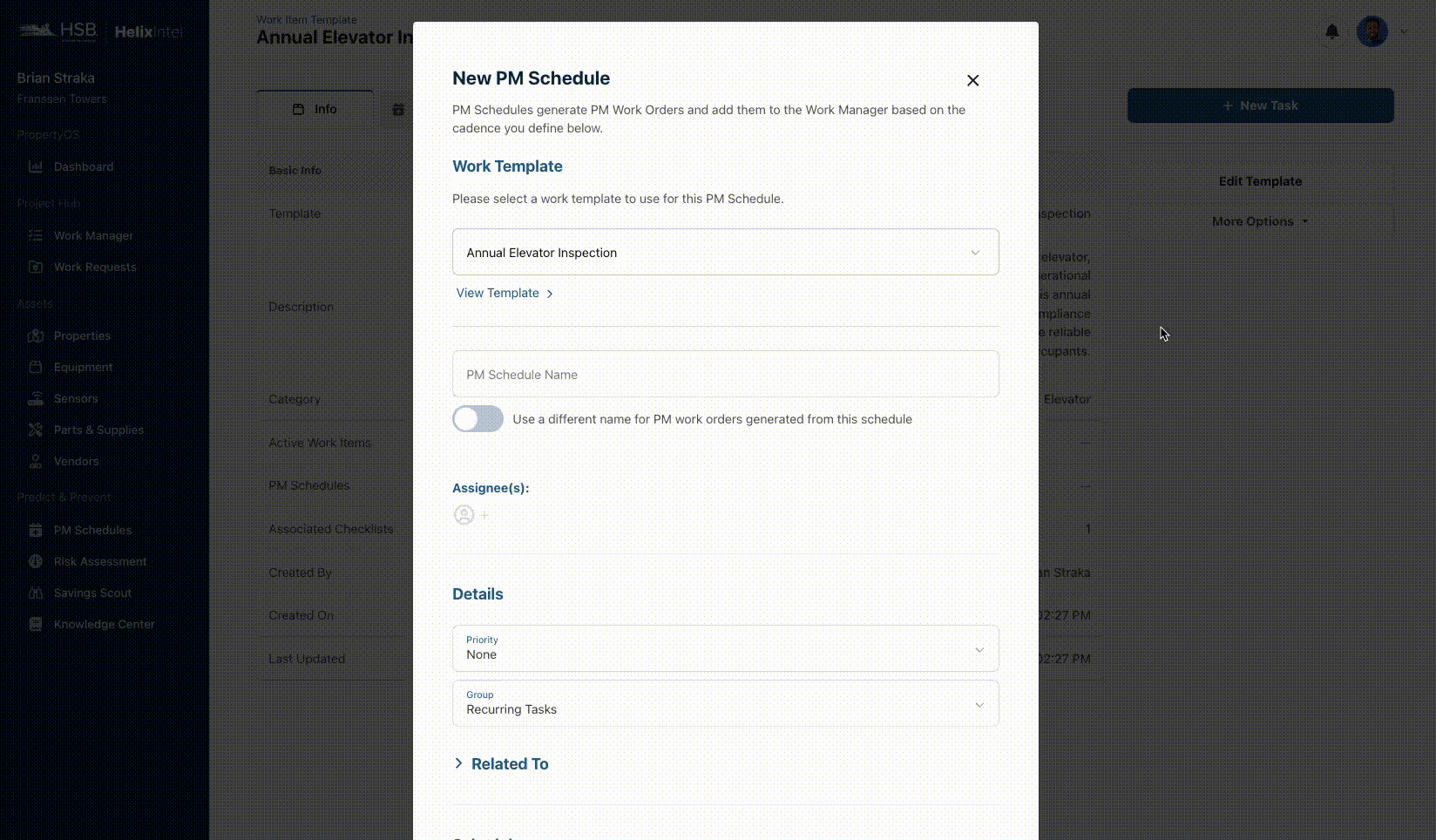 GIF_ Converting a recurring task to PM schedule, Step 3 (1).gif