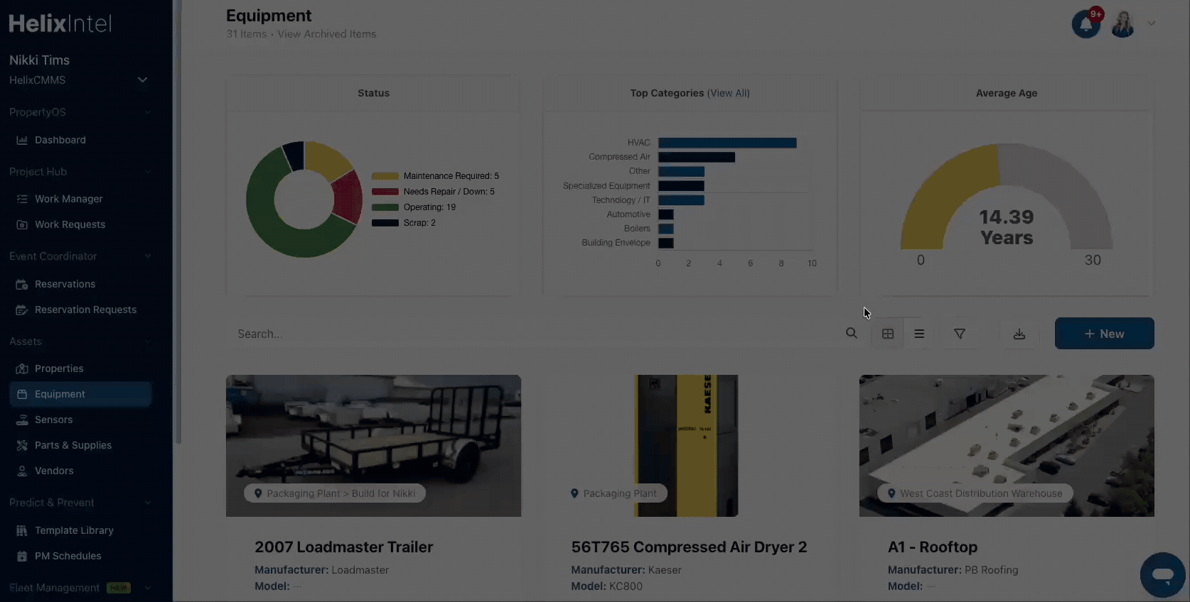Adjusting Equipment Fields in Table View.gif